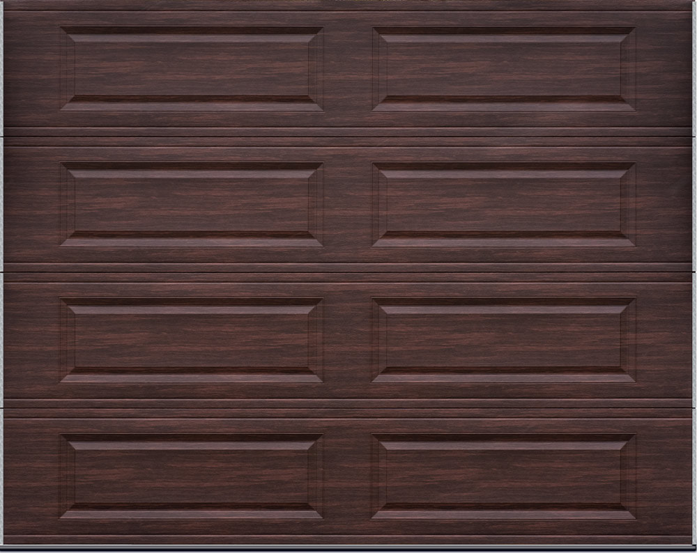 EZ Open Garage Door Modern Woodgrain Raised Long Panel