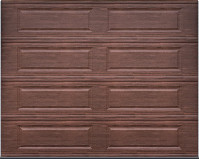EZ Open Garage Door Classic Woodgrain Raised Long Panel